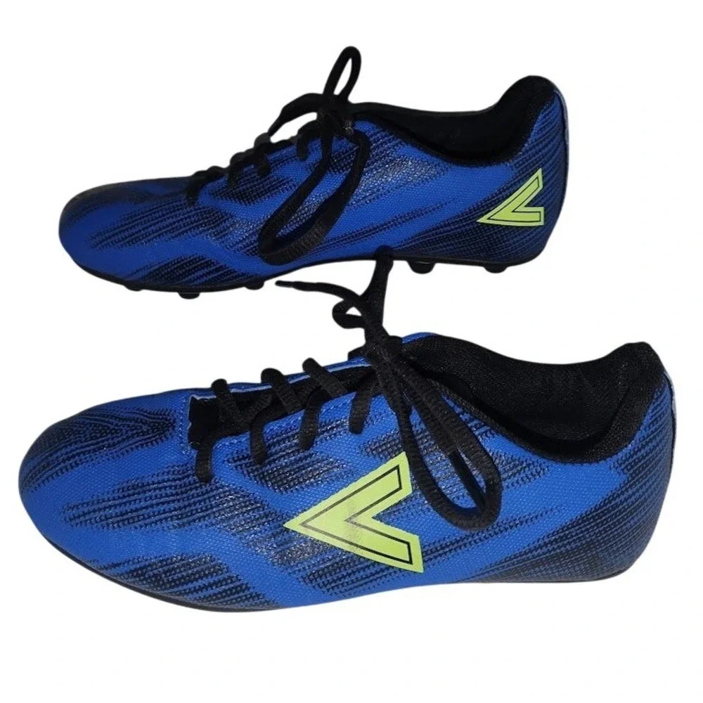 Storm Youth Soccer Cleats Blue Black Lime Green Size 2 DUN9289J160-LD21978